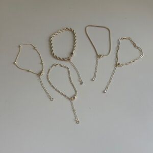 Elegant Gold Plated Bracelet Set